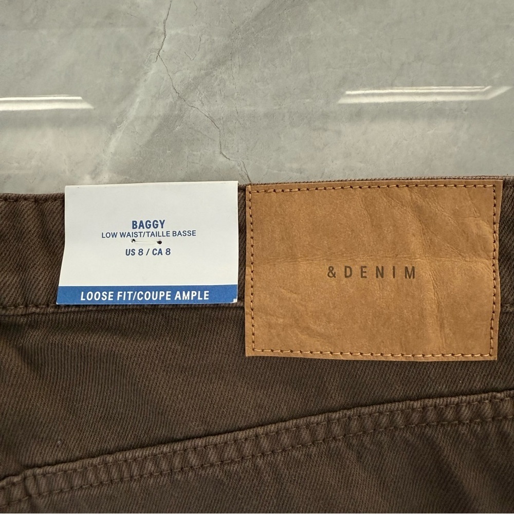 Women’s H&M &Denim Baggy Low Waist Loose Fit Jeans 100% Cotton Size 8 - Picture 11 of 16